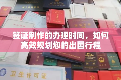 浦城签证制作的办理时间，如何高效规划您的出国行程