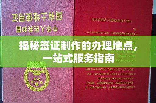 浦城揭秘签证制作的办理地点，一站式服务指南