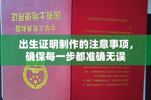 浦城出生证明制作的注意事项，确保每一步都准确无误